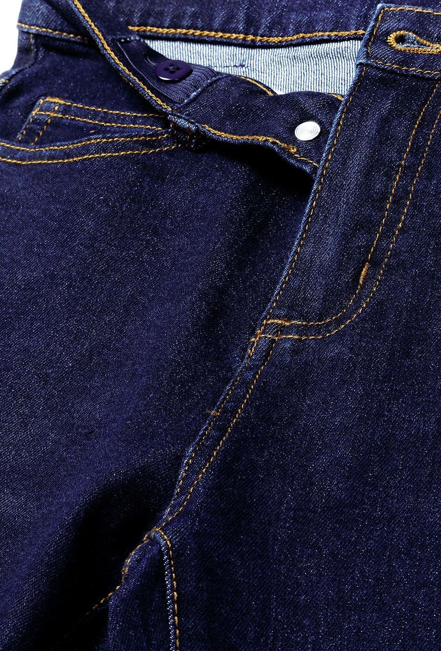 Granatowe jeansowe spodnie slim dla chłopca