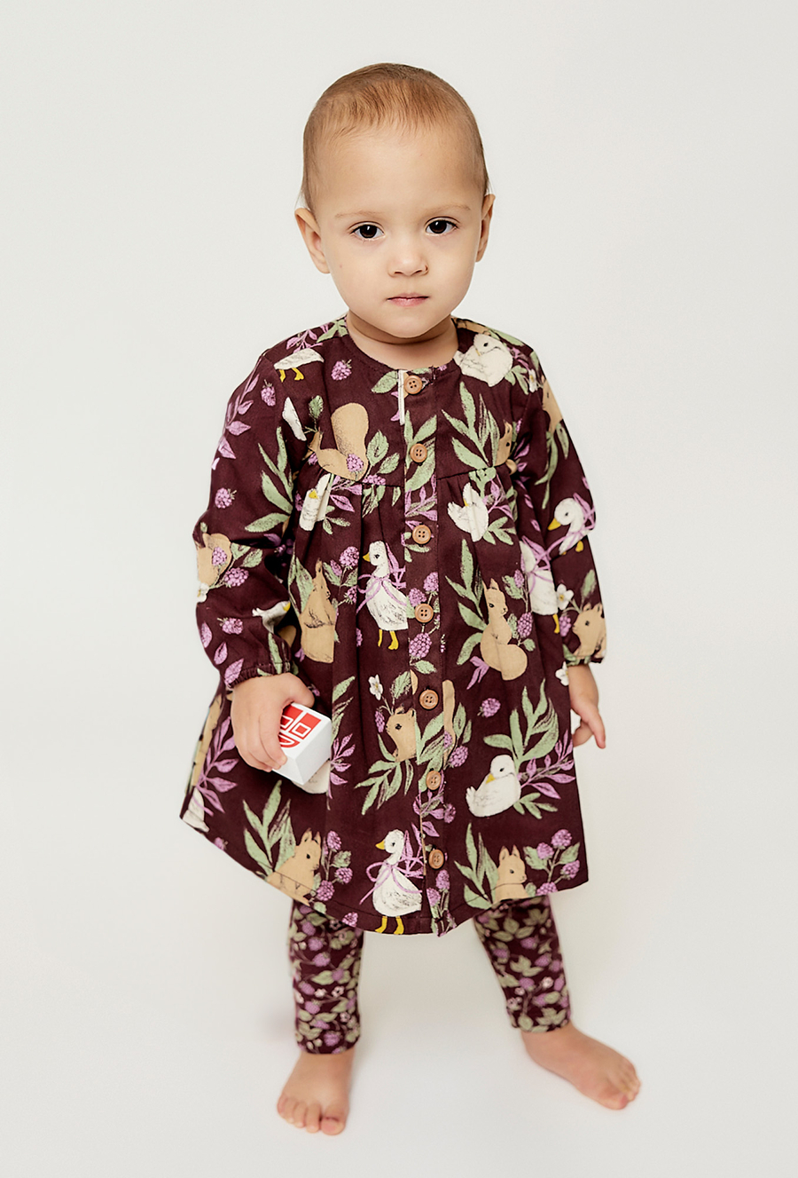 Sukienka niemowlęca z długim rękawem