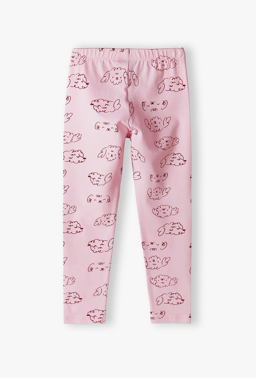 Różowe legginsy dziewczęce w pieski - 510.15.