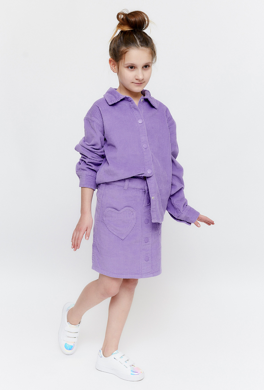 Fioletowa ótka spódniczka - 510.15.