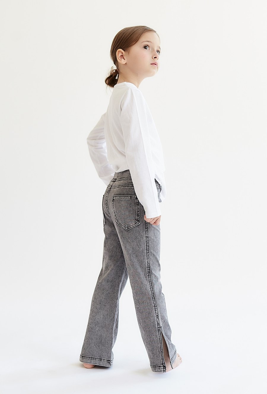 Szare Jegginsy dla dziewczynki - 510.15.