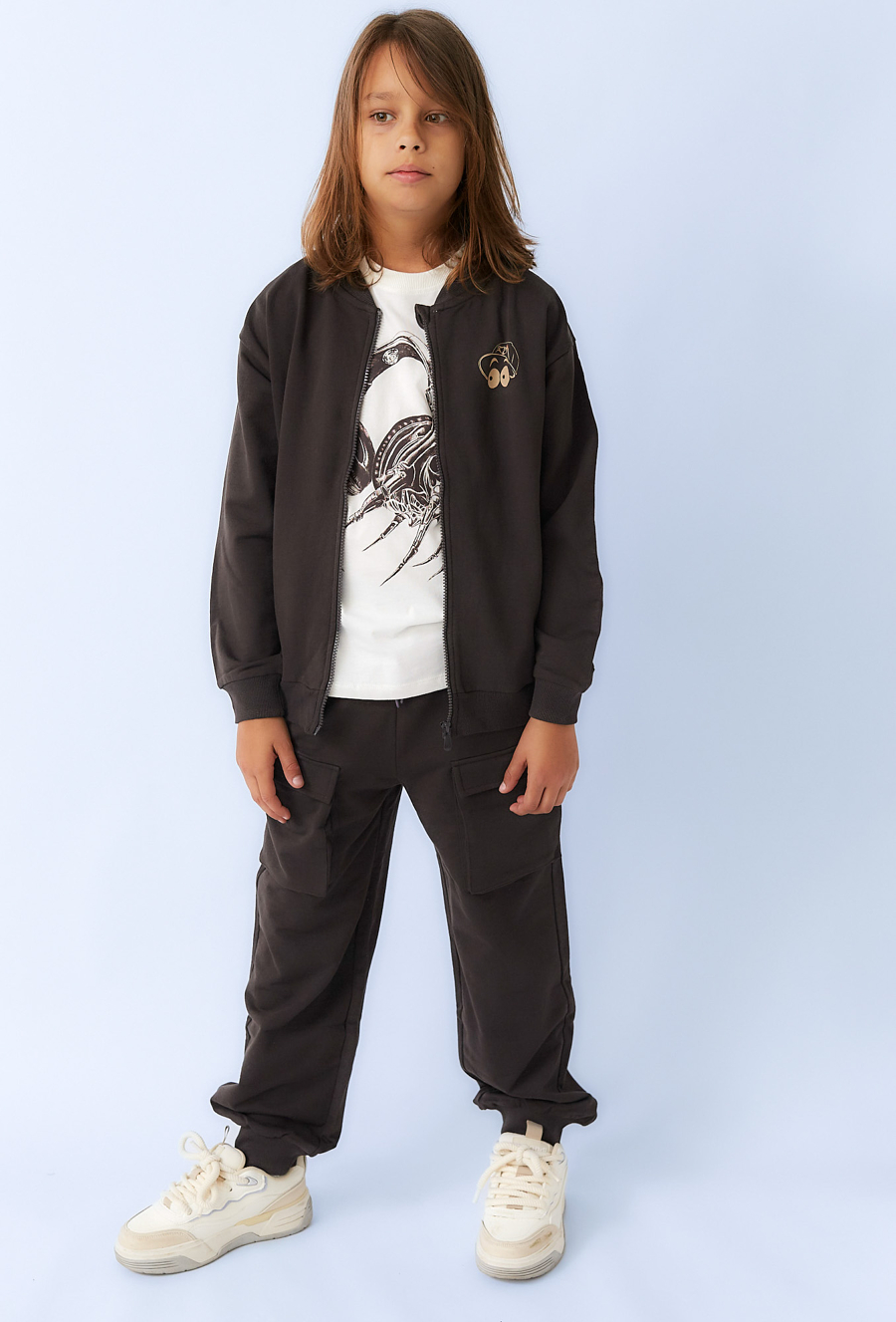 Spodnie dresowe chłopięce bojówki