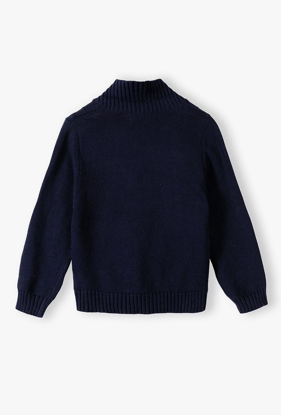 Granatowy sweter chłopięcy