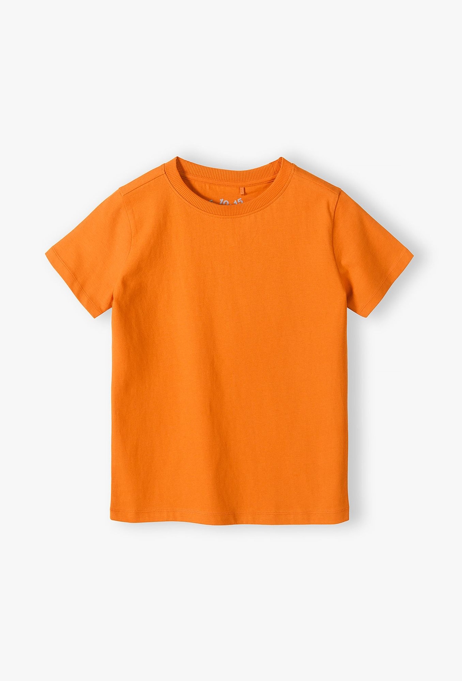 Pomarańczowy gładki t-shirt dla dziecka - Basic