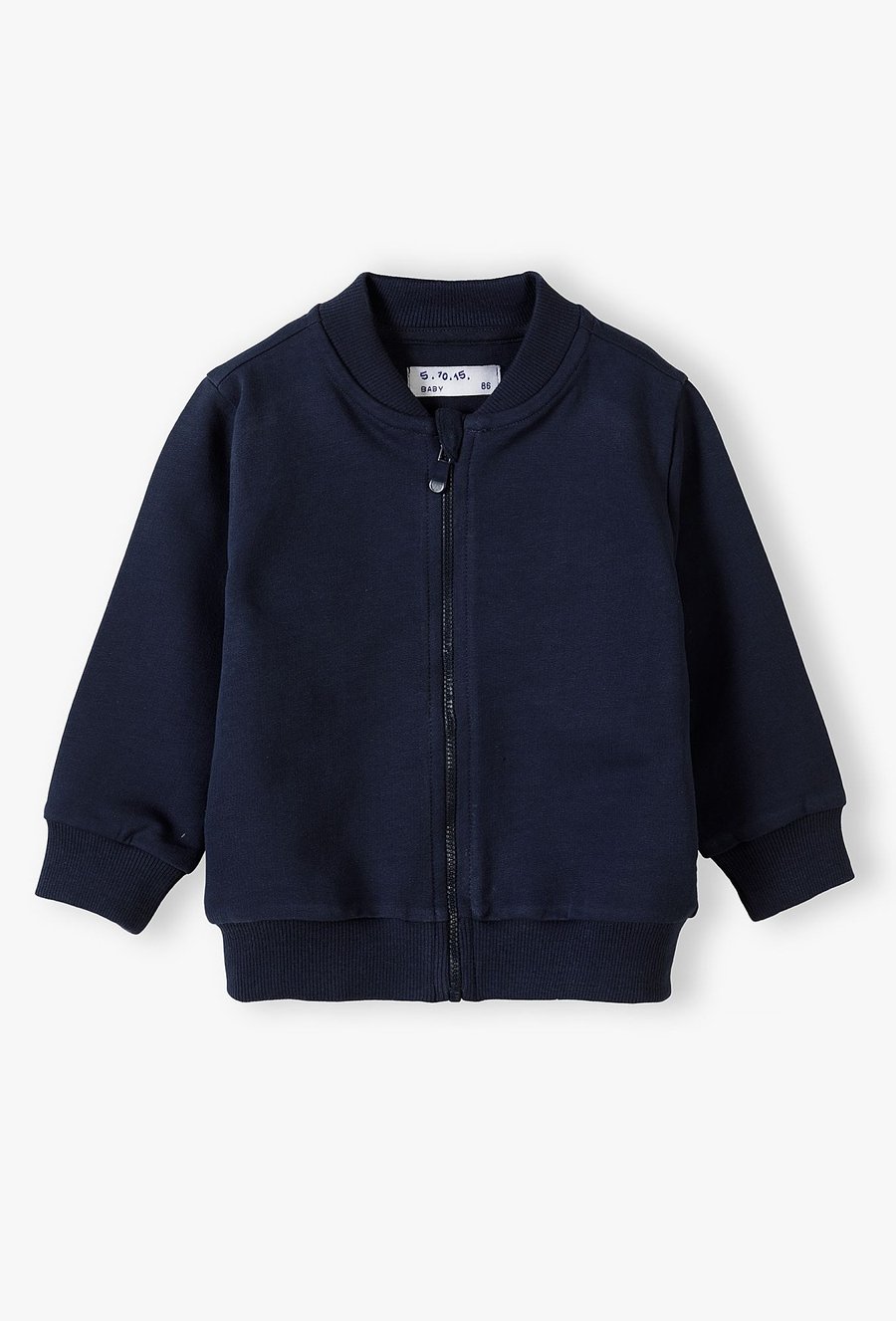 Granatowa rozpinana bluza dresowa dla niemowlaka - 5.10.15.