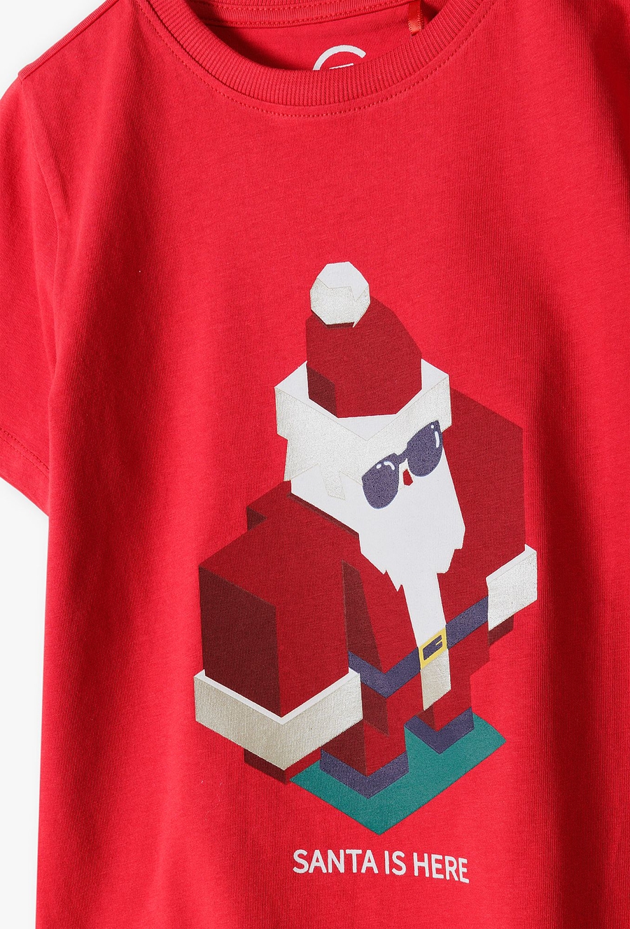 Czerwony T-shirt świąteczny dla chłopca