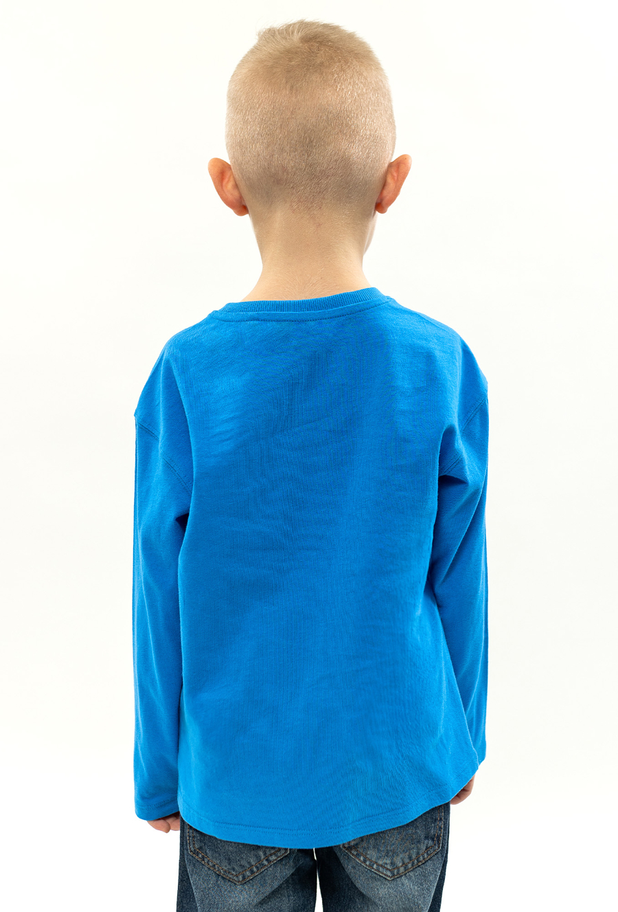 Niebieska bluzka z długim rękawem