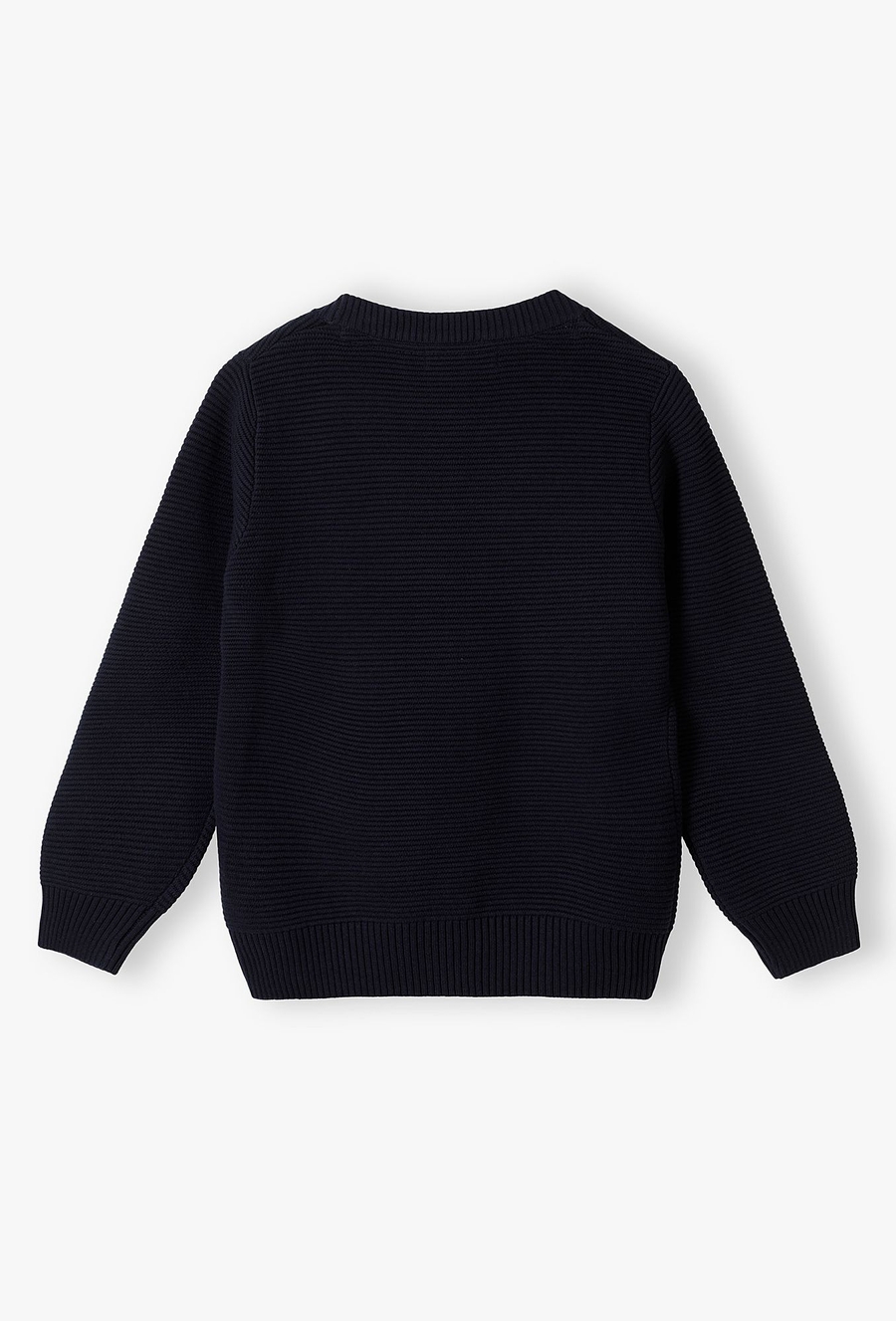 Granatowy sweter dla chłopca - rozpinany - Max&Mia