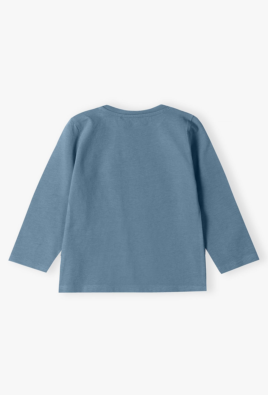 Niebieska bawełniana bluzka niemowlęca z nadrukiem