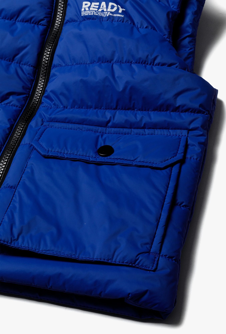 Pikowany bezrękawnik dla chłopca - niebieski - 510.15.