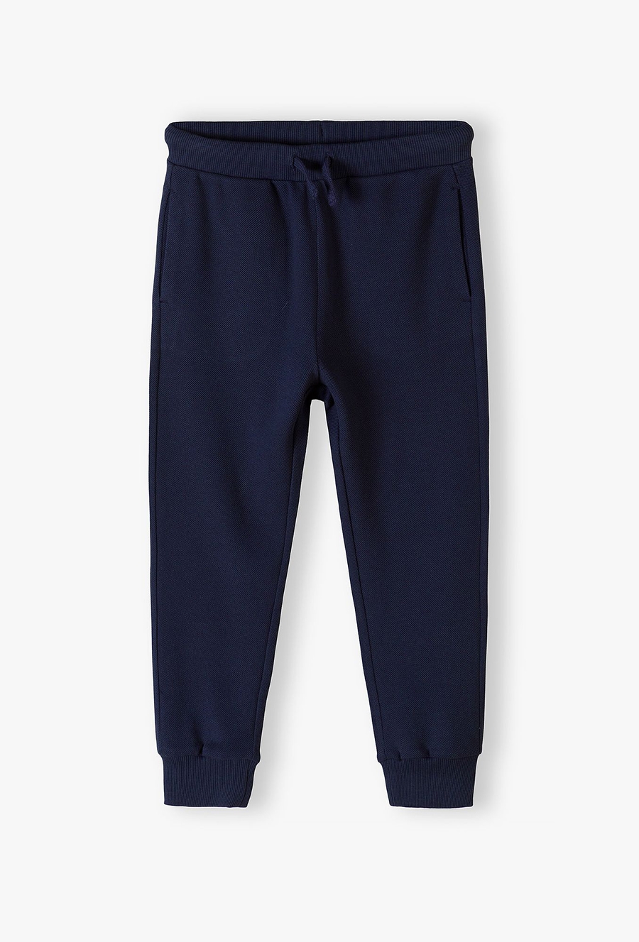 Granatowe spodnie dresowe pique dla chłopca - 510.15.