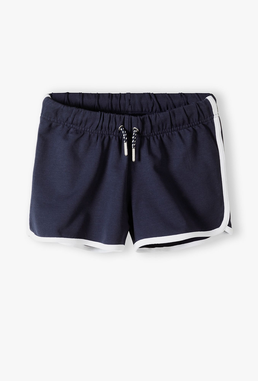 Szorty dzianinowe gimnastyczne basic dla dziewczynki