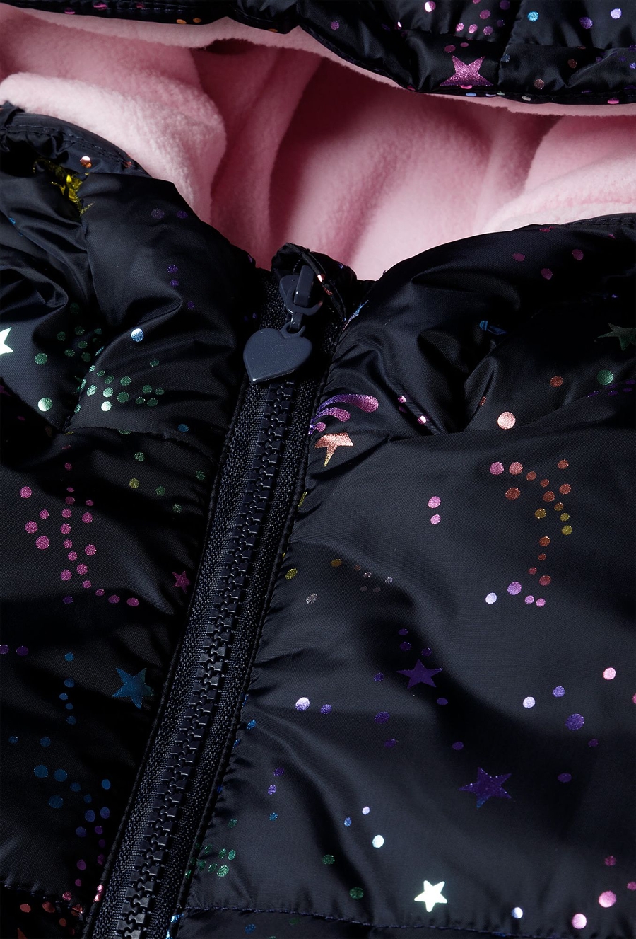 Kurtka zimowa z kolorowym nadrukiem