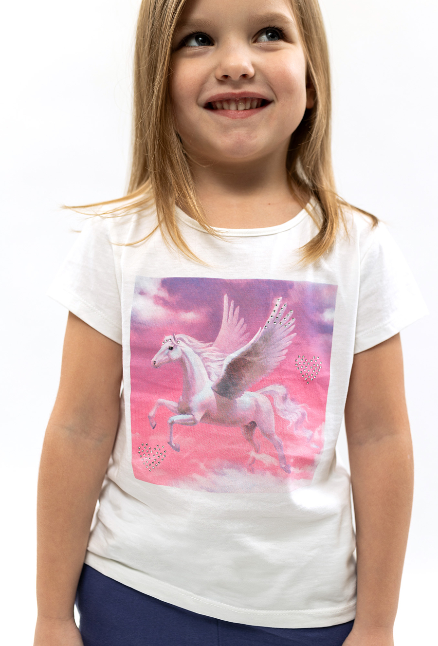 Biała koszulka z nadrukiem