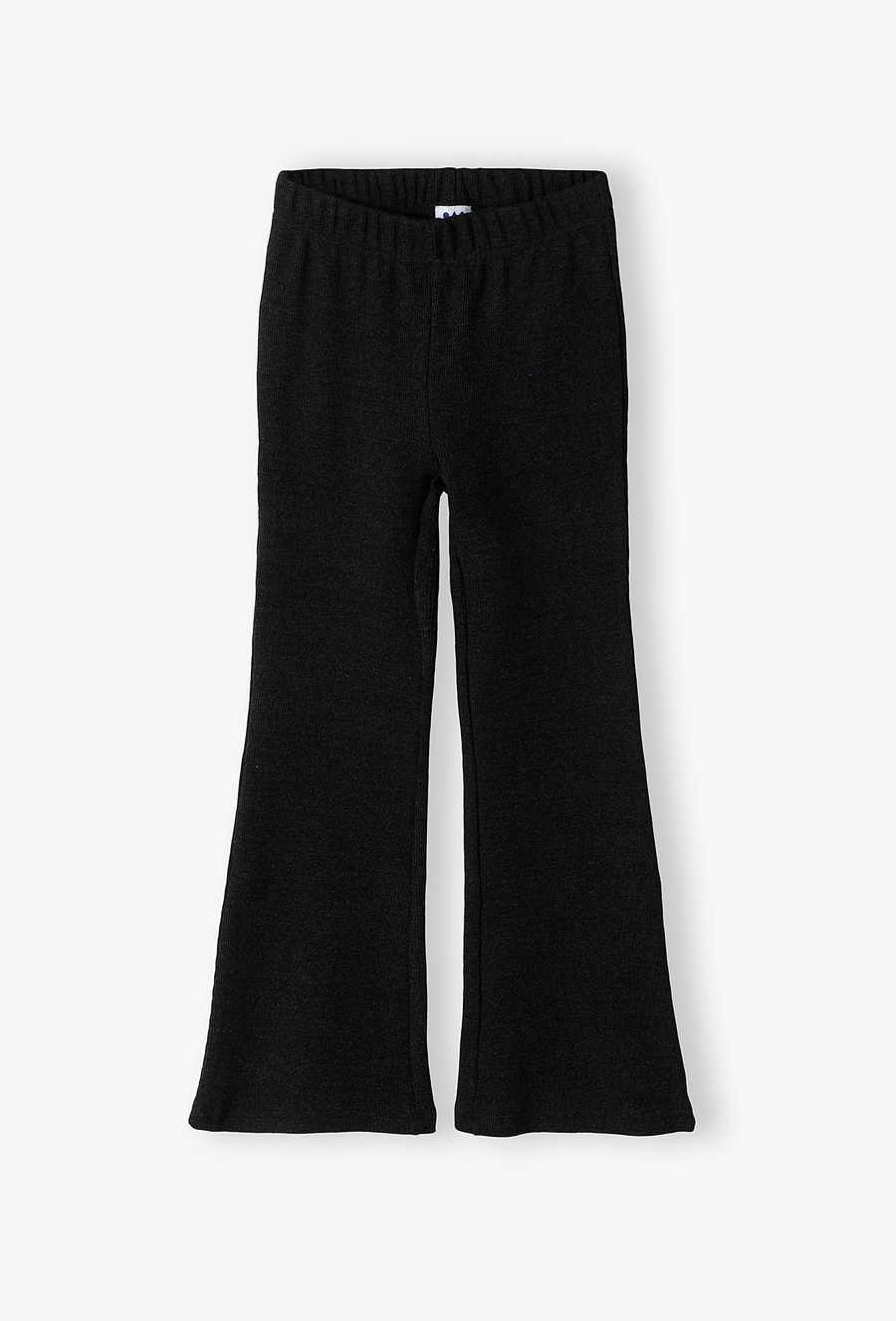 Dzianinowe spodnie dziewczęce w prążki - Flare - Lincoln&Sharks