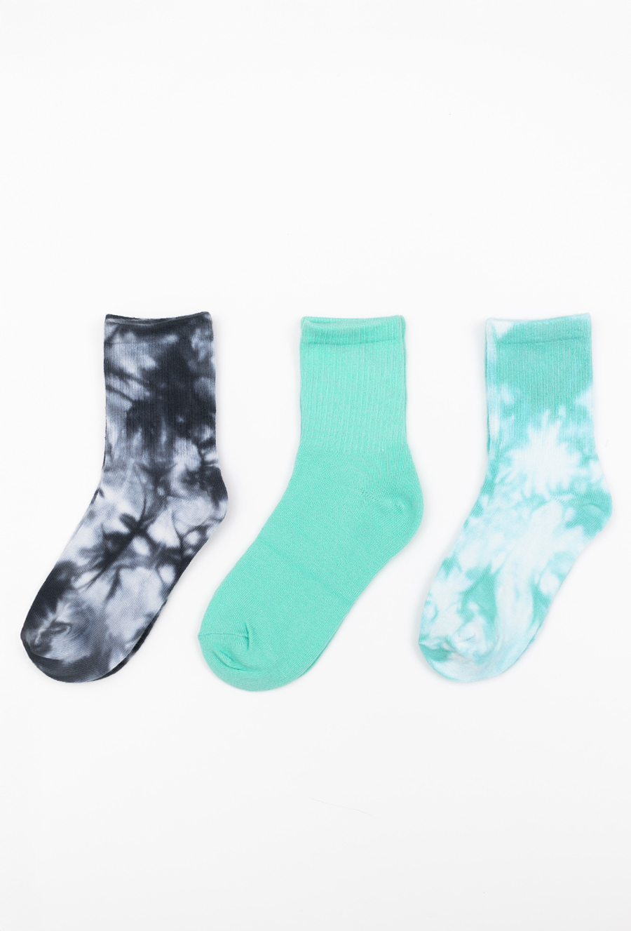 3-pak skarpetek za kostkę w stylu tie-dye