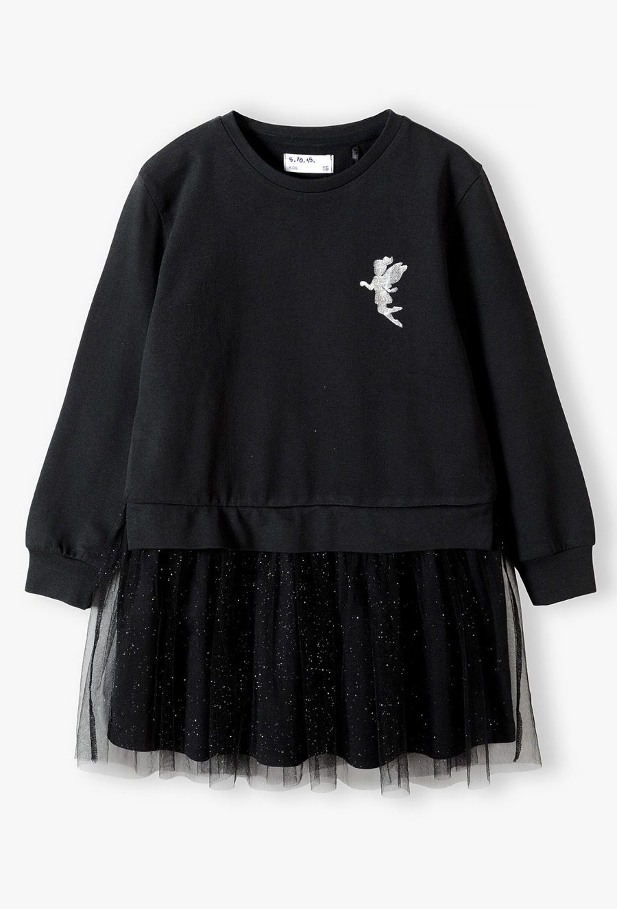 Sukienka dziewczęca z tiulową falbanką