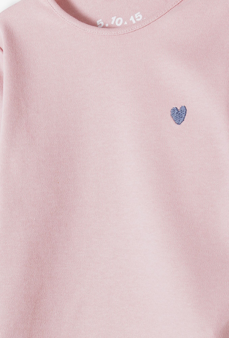 Różowa bawełniana bluzka niemowlęca z długim rękawem