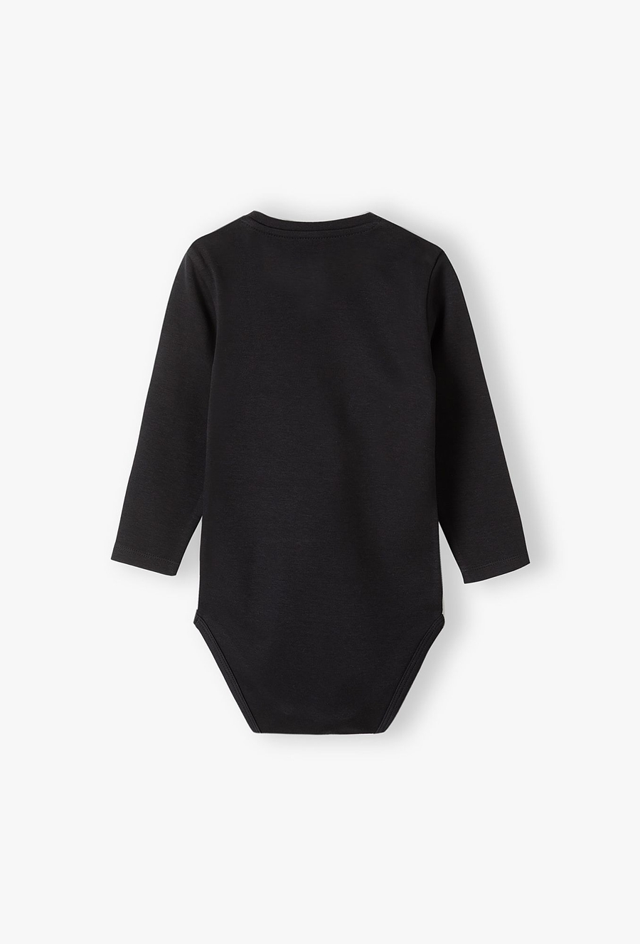 Body niemowlęce czarne z dugim rękawem z napisem MINI