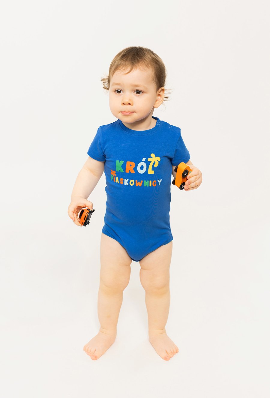 Niebieskie body z ótkim rękawem