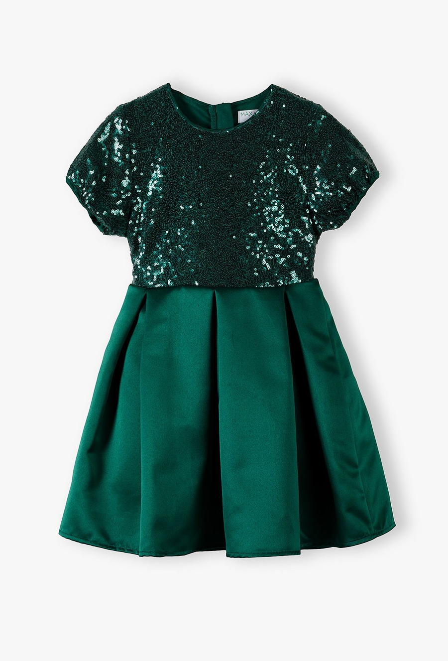 Elegancka sukienka dziewczęca z cekinową górą