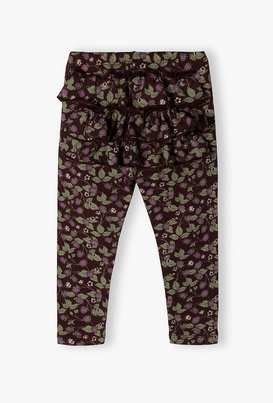 Legginsy niemowlęce z falbanką