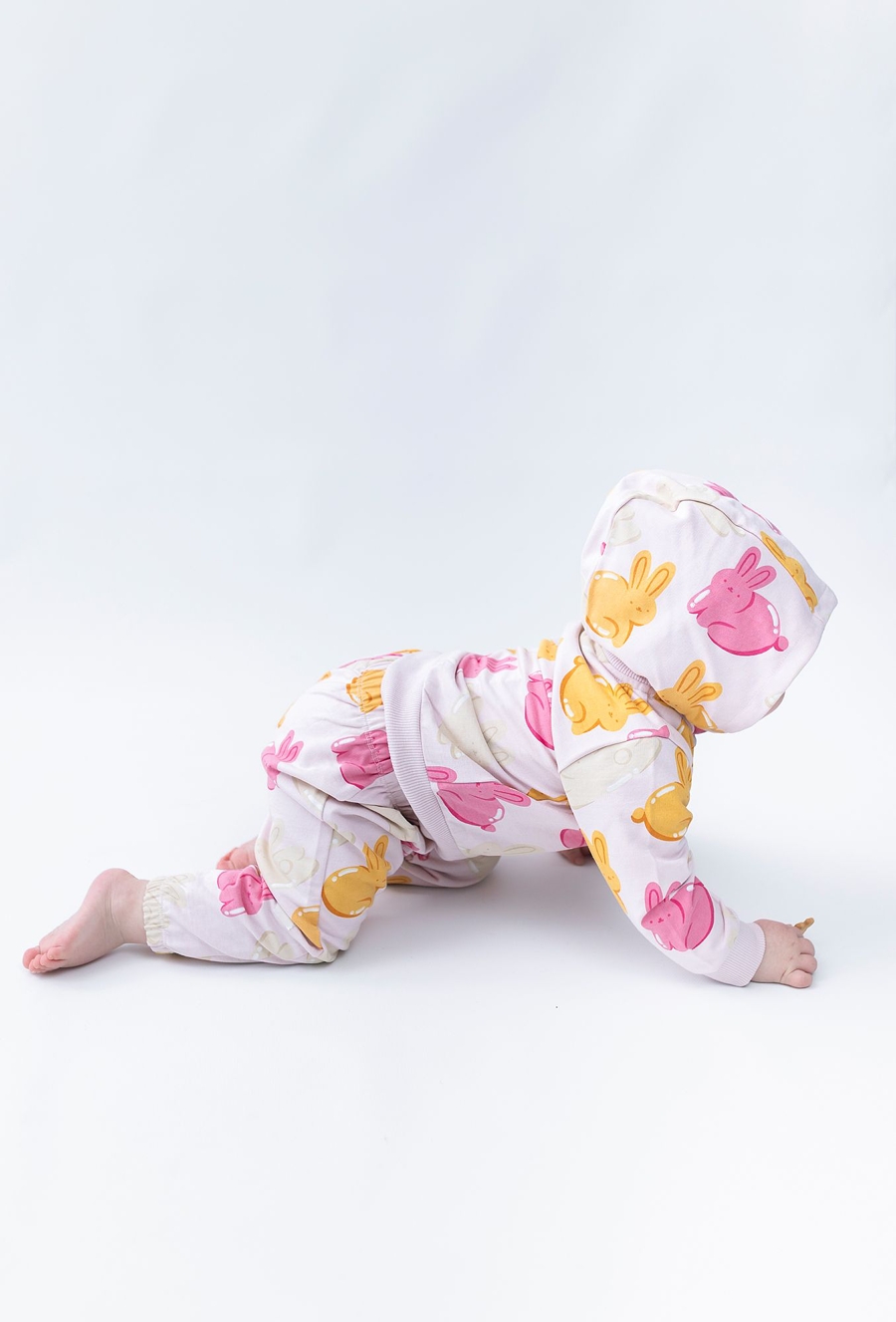 Bluza dresowa dla niemowlaka - różowa z óliczki