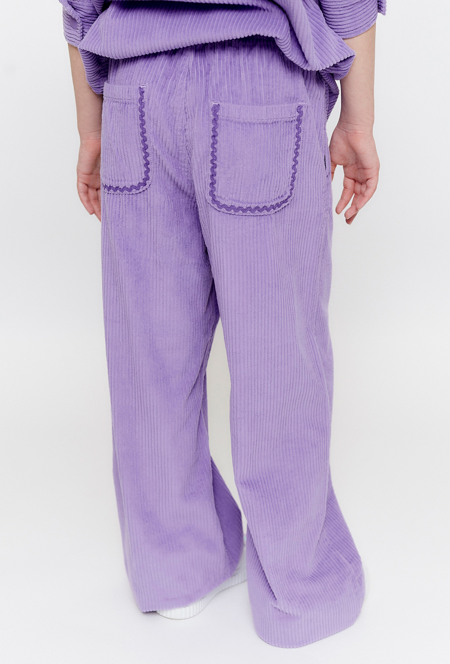 Fioletowe spodnie Wide Leg - 510.15.