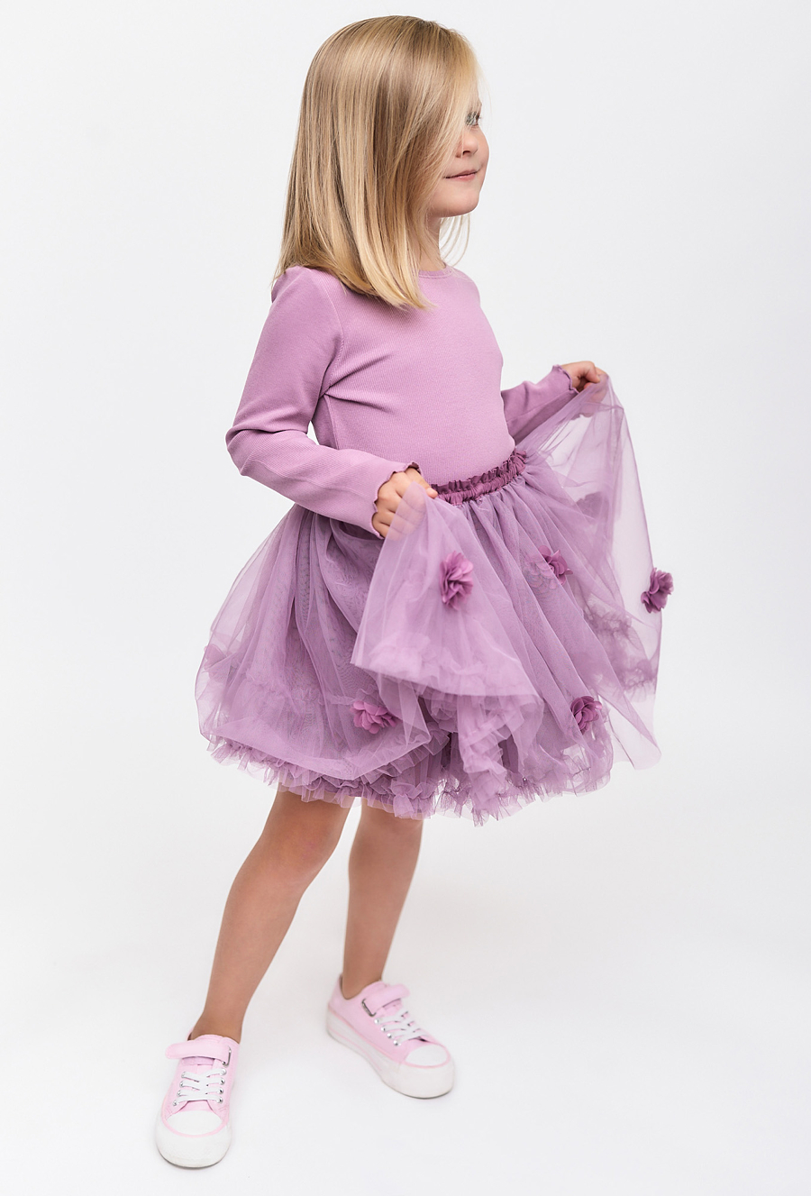 Różowa ótka spódnica dla dziewczynki - 510.15.