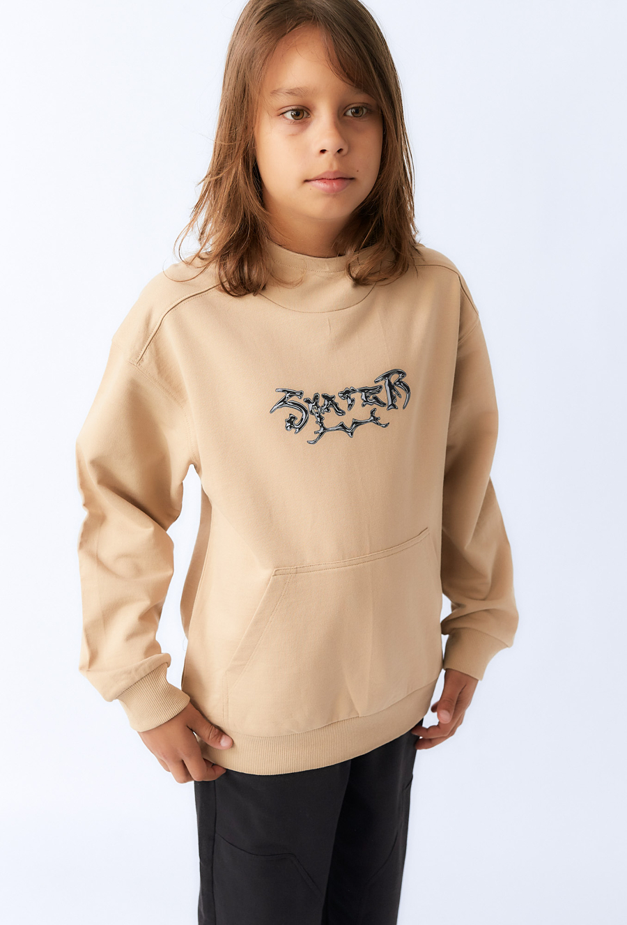 Bluza chłopięca z kapturem i napisem SKATER