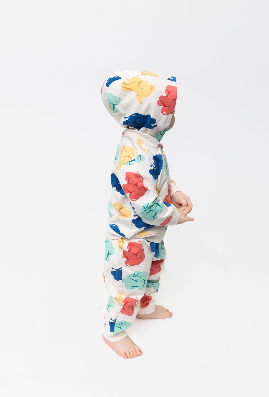 Bluza dresowa niemowlęca w słoniki - 510.15.