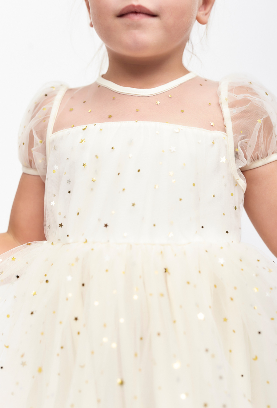 Sukienka z ótkim rękawem dla dziewczynki - 510.15.