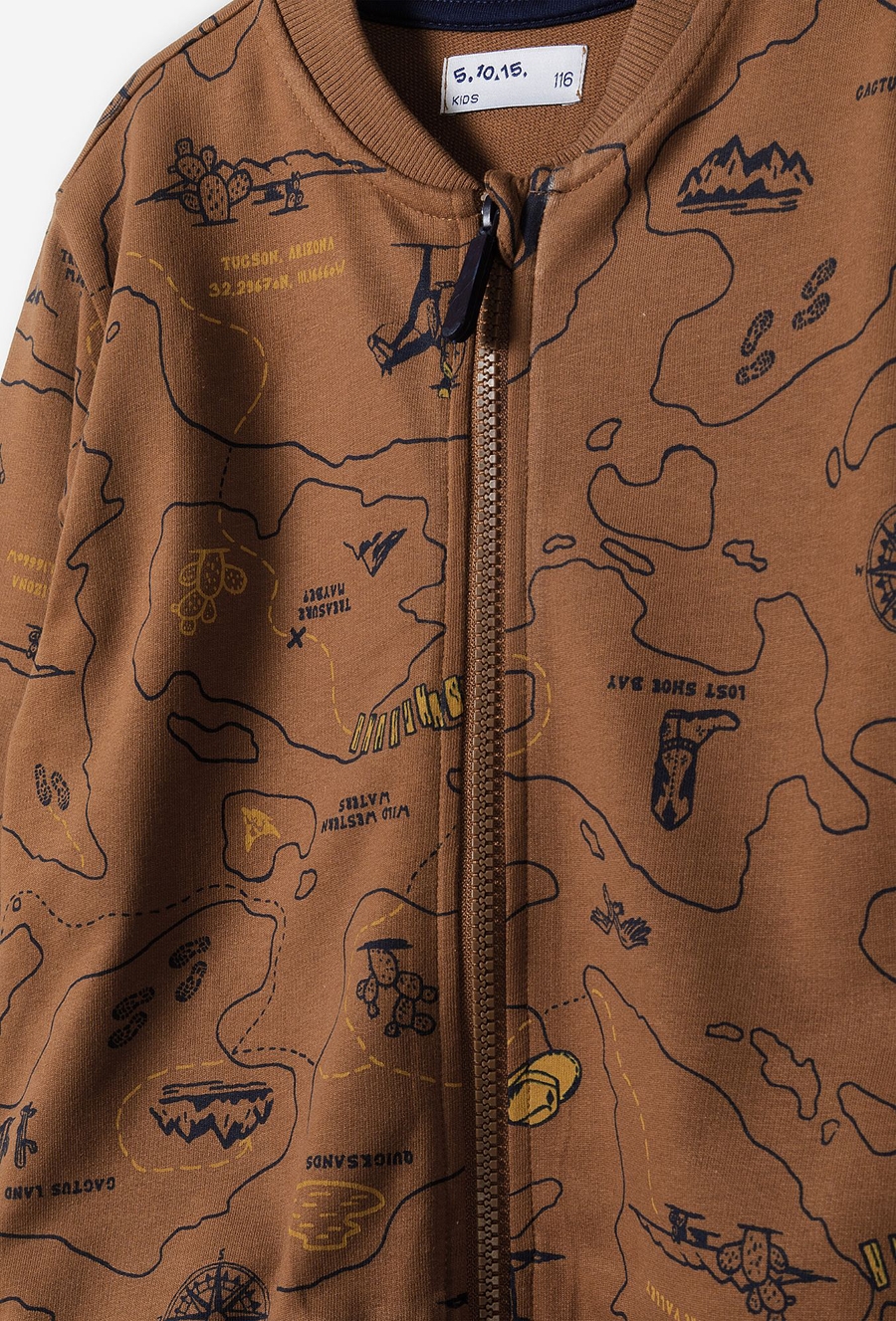 Bawełniana bluza rozpinana dla chłopca