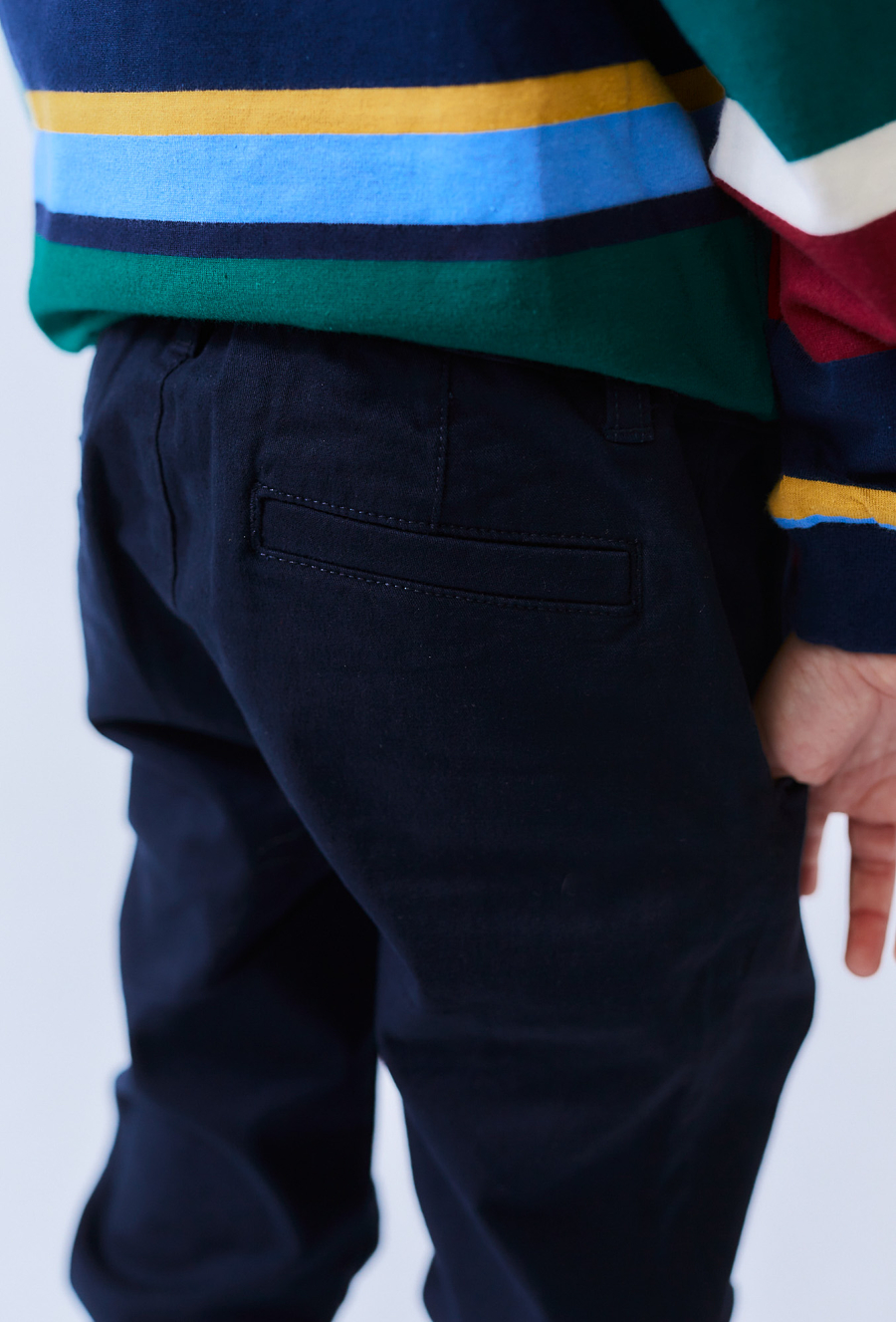 Granatowe spodnie chłopięce - klasyczny ój