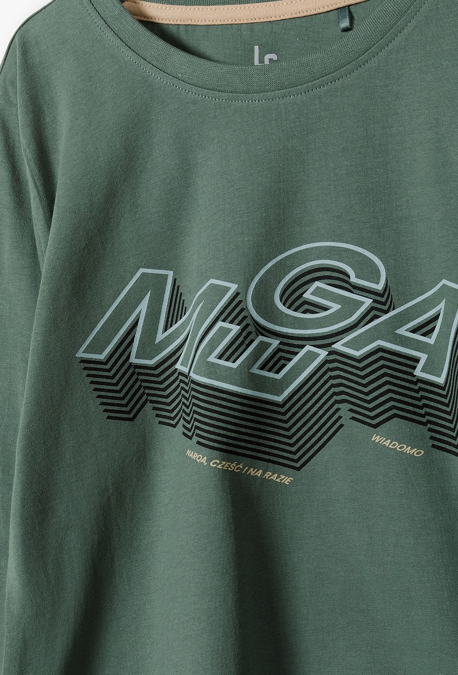 Bluzka chłopięca bawełniana zielona