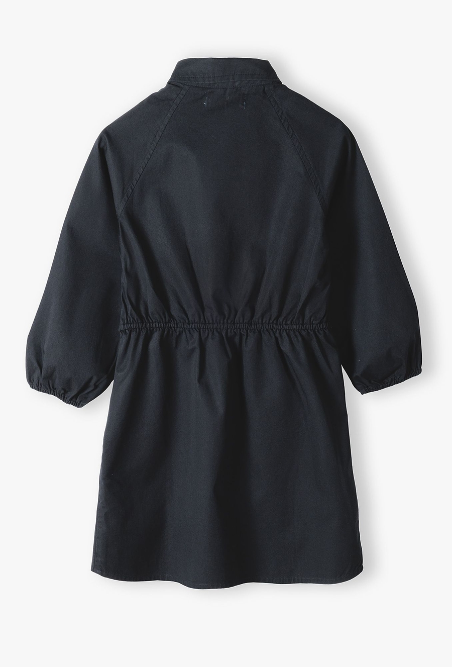 Czarna sukienka dziewczęca wiązana w pasie - Lincoln&Sharks