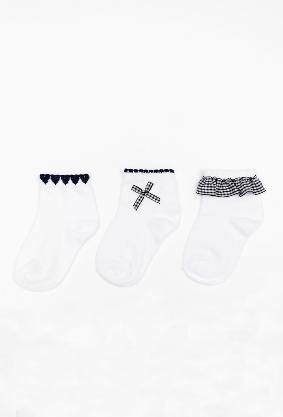 Skarpetki dziewczęce 3-pak