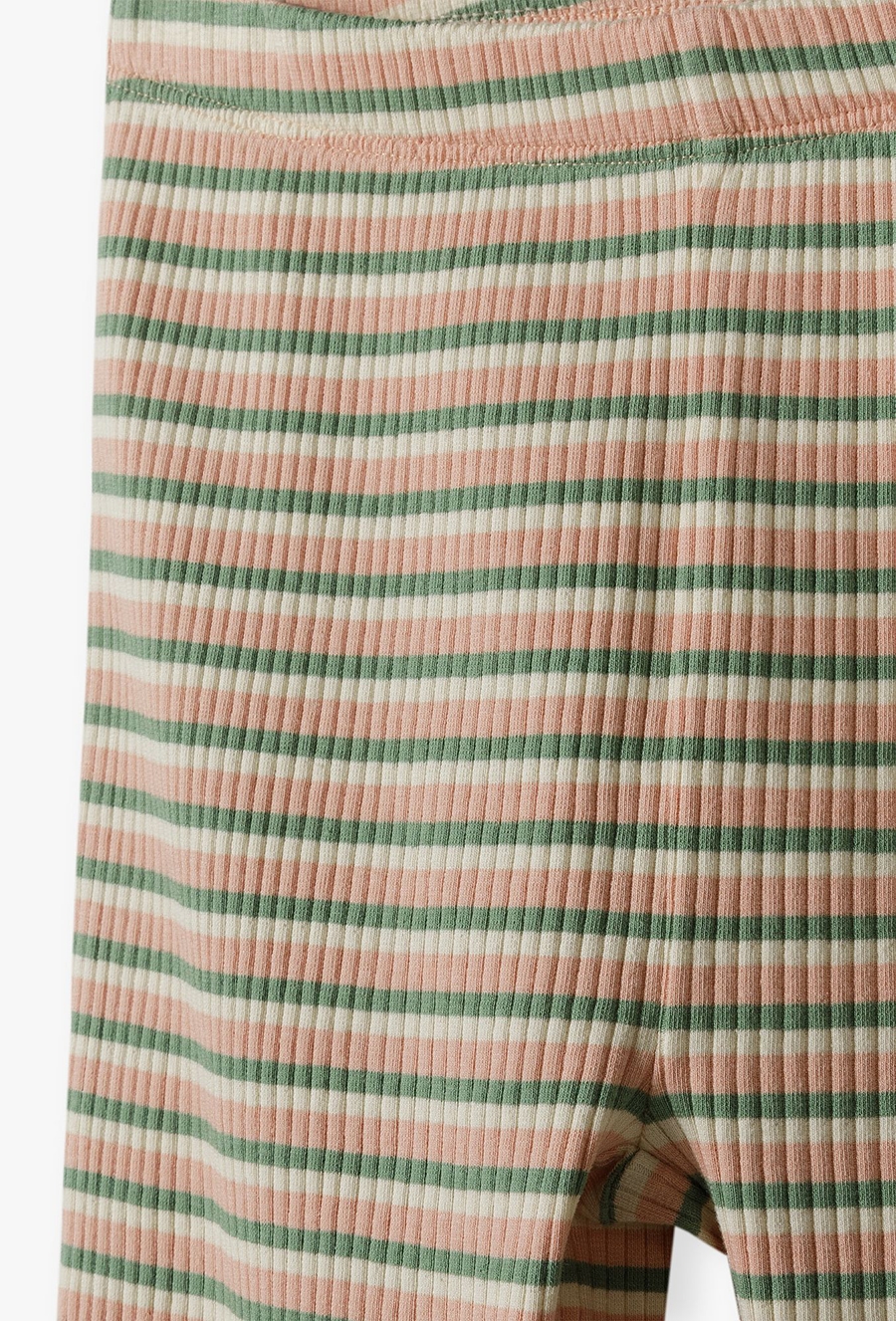 Spodnie dziewczęce dzianinowe w paski - Flare - Limited Edition