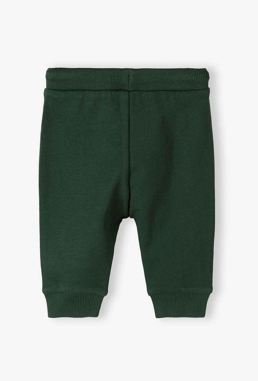 Zielone bawełniane spodnie dresowe niemowlęce - 510.15.