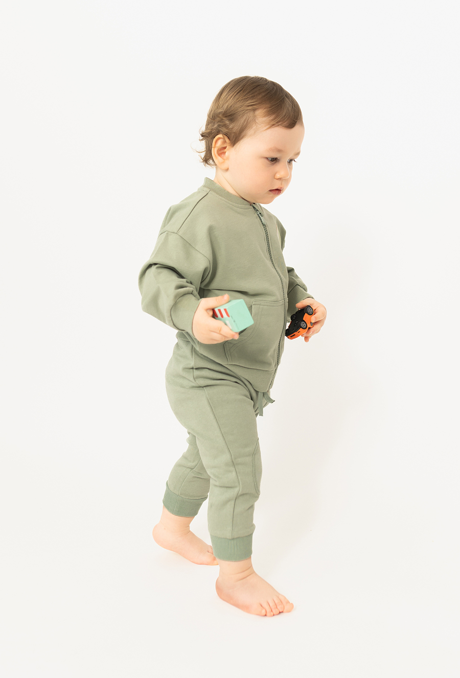 Bluza niemowlęca rozpinana na stójce