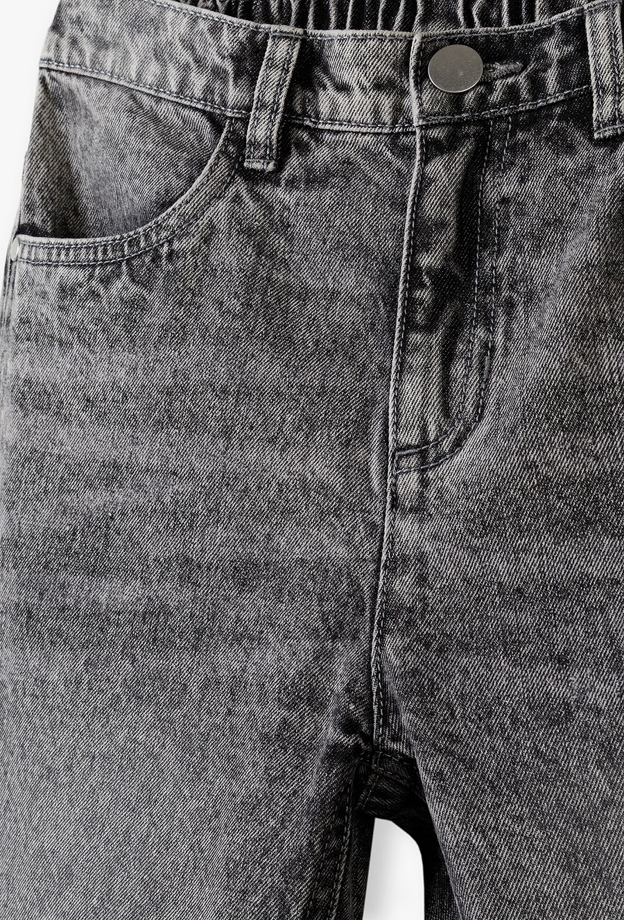 Spodnie jeansowe regular dla chłopca - szare