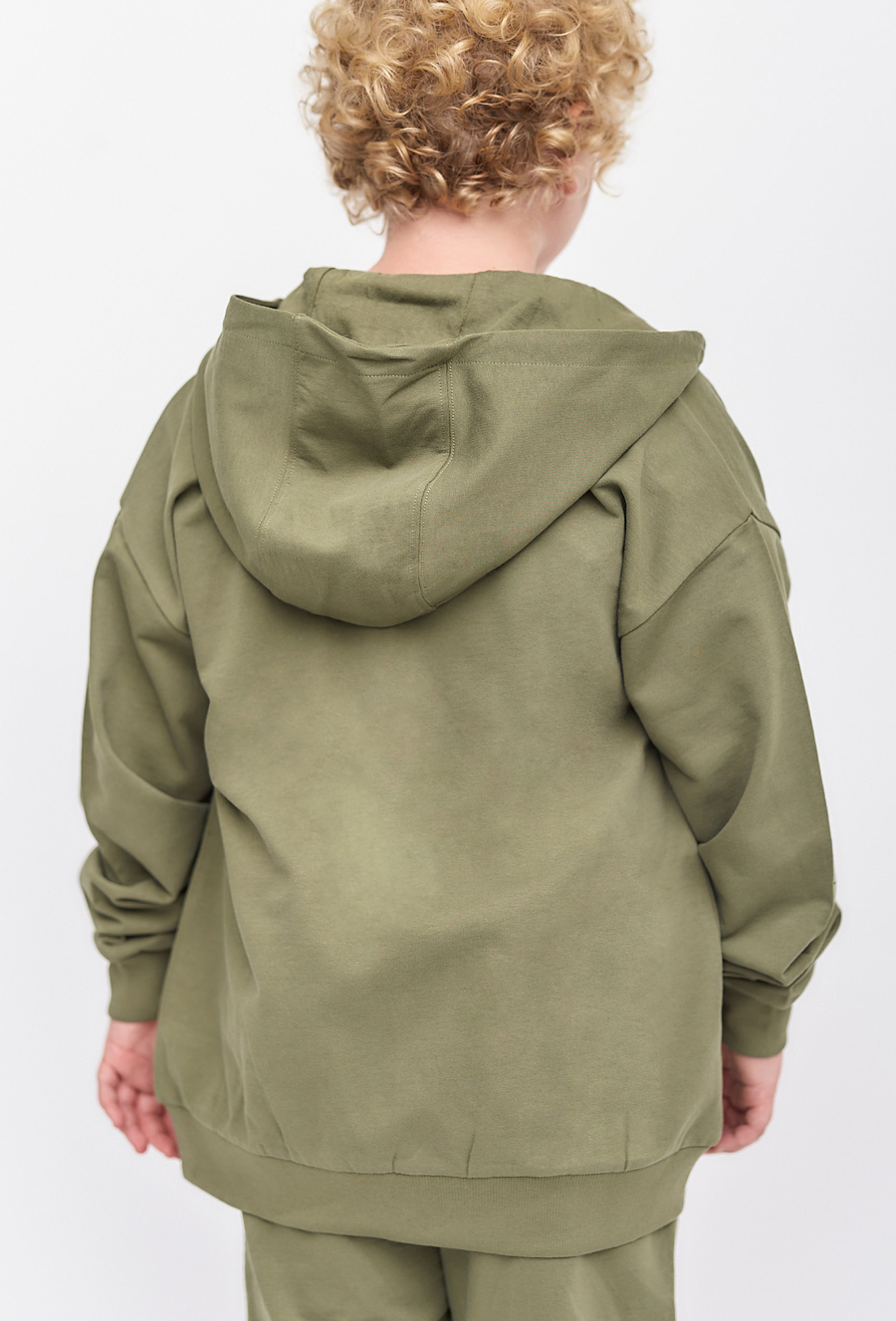 Rozpinana bluza dresowa z kapturem - khaki - Lincoln&Sharks