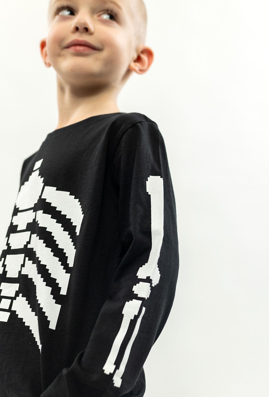 Bluzka z długim rękawem z motywem kości