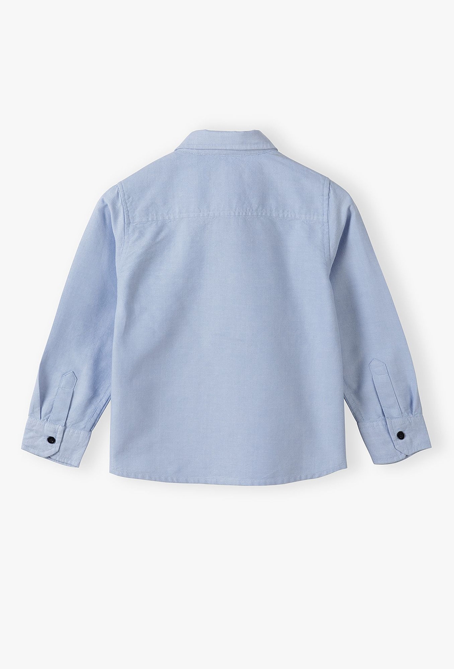 Elegancka niebieska koszula dla chłopca - długi rękaw