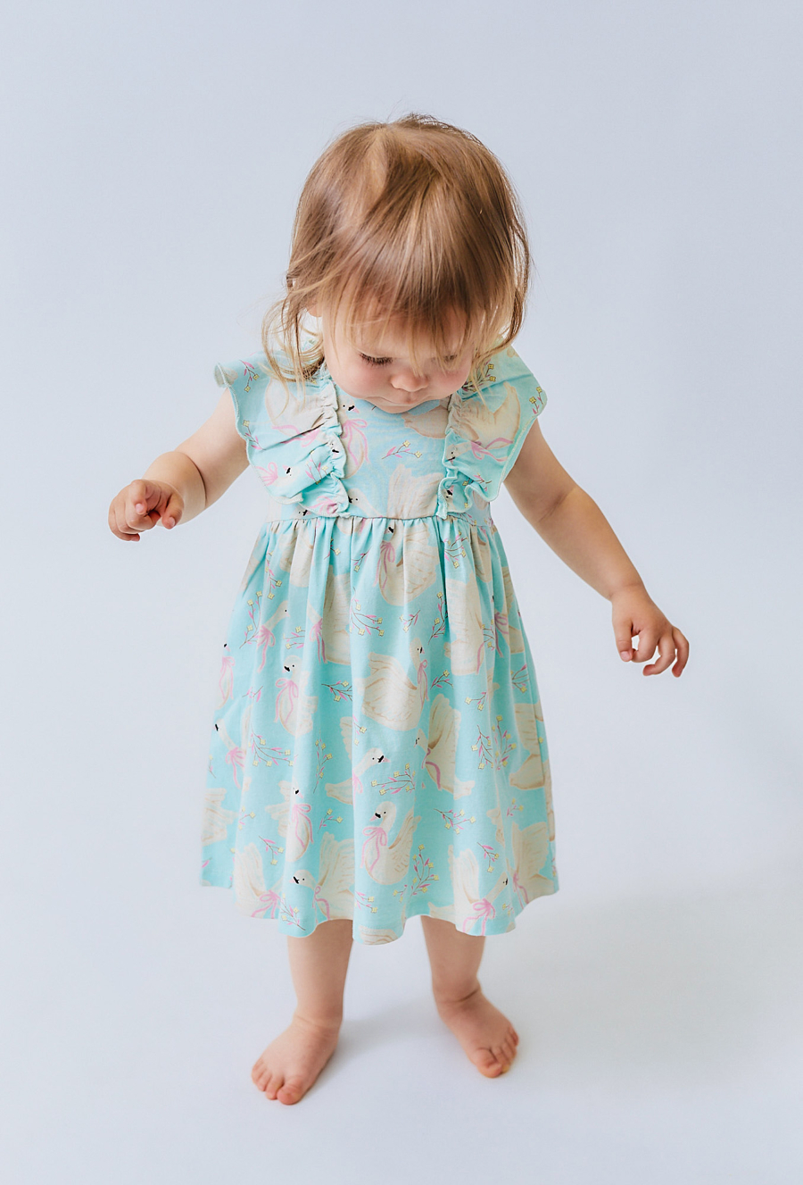 Sukienka niemowlęca na lato - niebieska