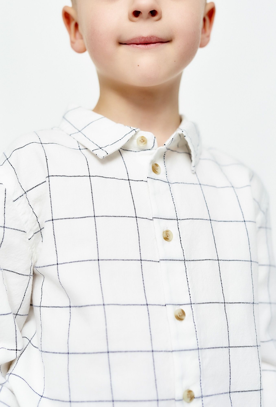 Koszula w atkę z długim rękawem