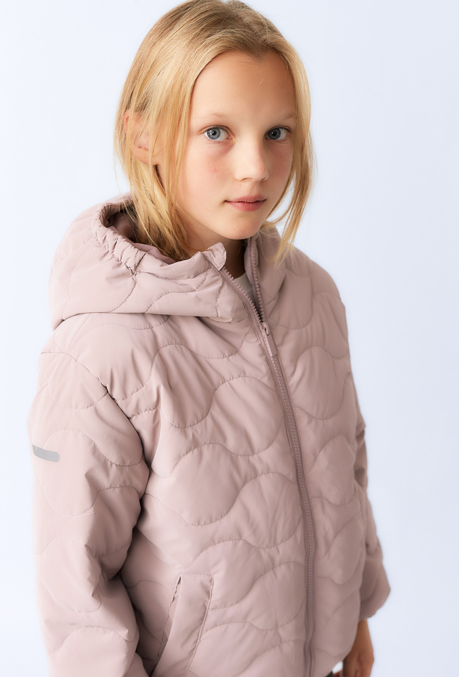 Kurtka ocieplana dziewczęca - pikowana