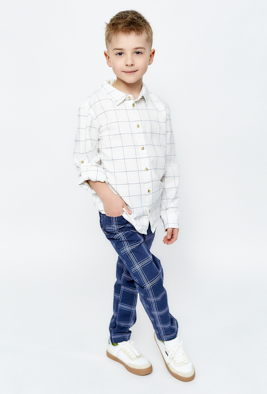 Spodnie chłopięce w atę