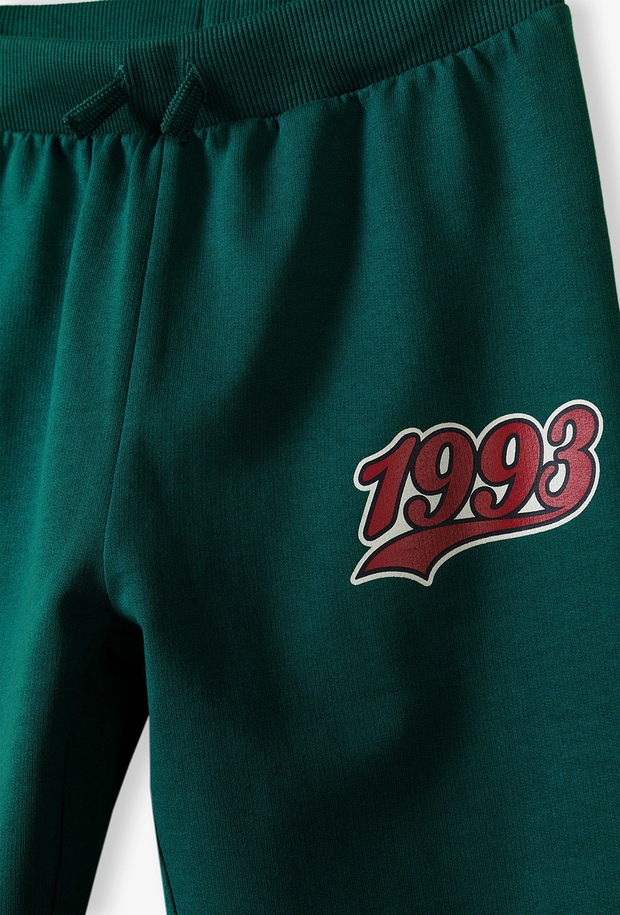 Spodnie dresowe dla chłopca - Fun College - zielone