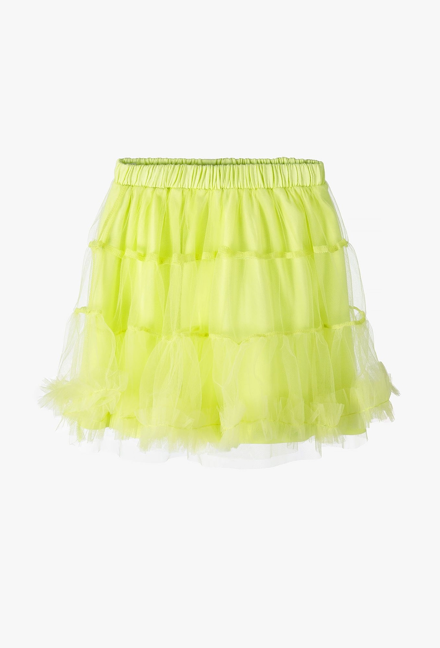 Tiulowa seledynowa spódnica dla dziewczynki - 510.15.